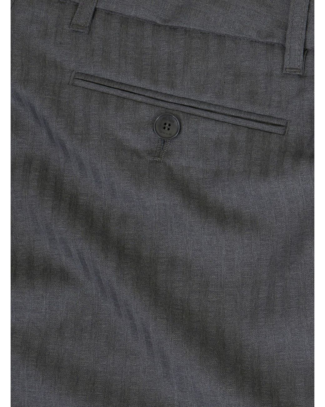 Etro Gray Straight Leg Tailored Pants for men