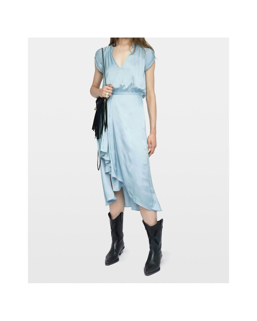Zadig & Voltaire Blue Randall Midi Dress