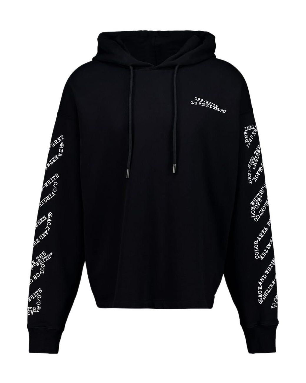 Off-White c/o Virgil Abloh Blue Drawstring Hoodie for men