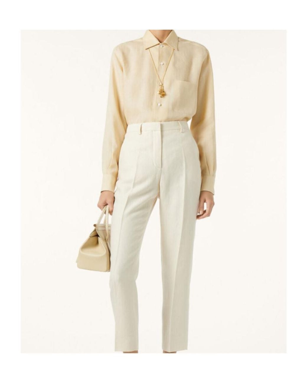 Loro Piana Natural Long-Sleeved Shirt