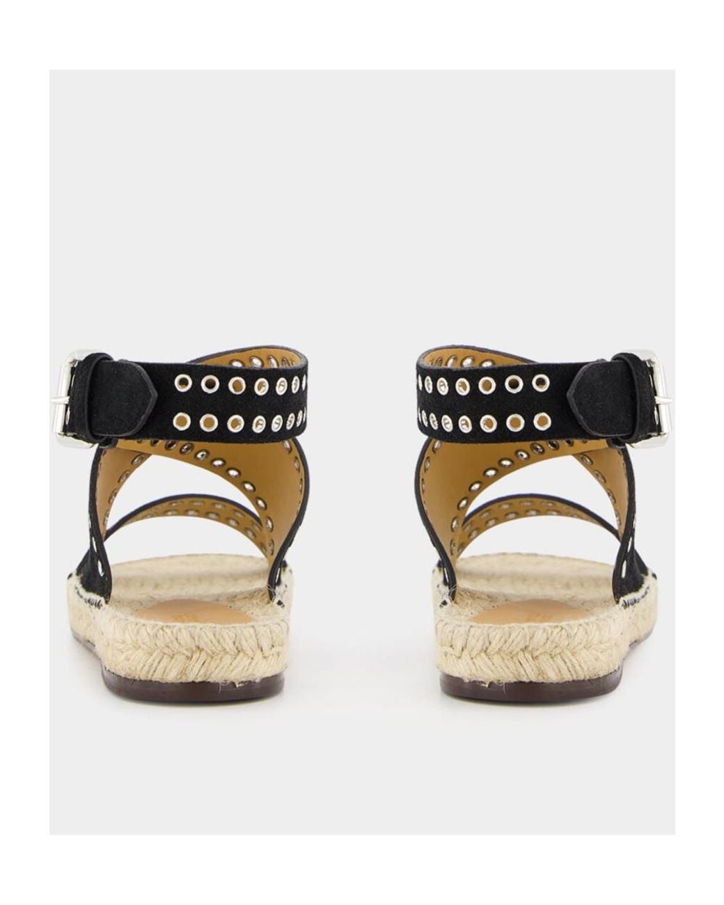Isabel Marant Black Open Toe Flat Sandals