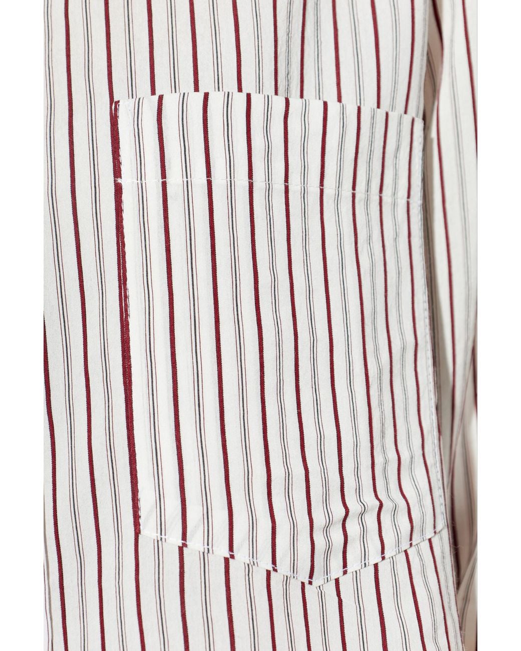 Isabel Marant White Fleora Striped Shirt