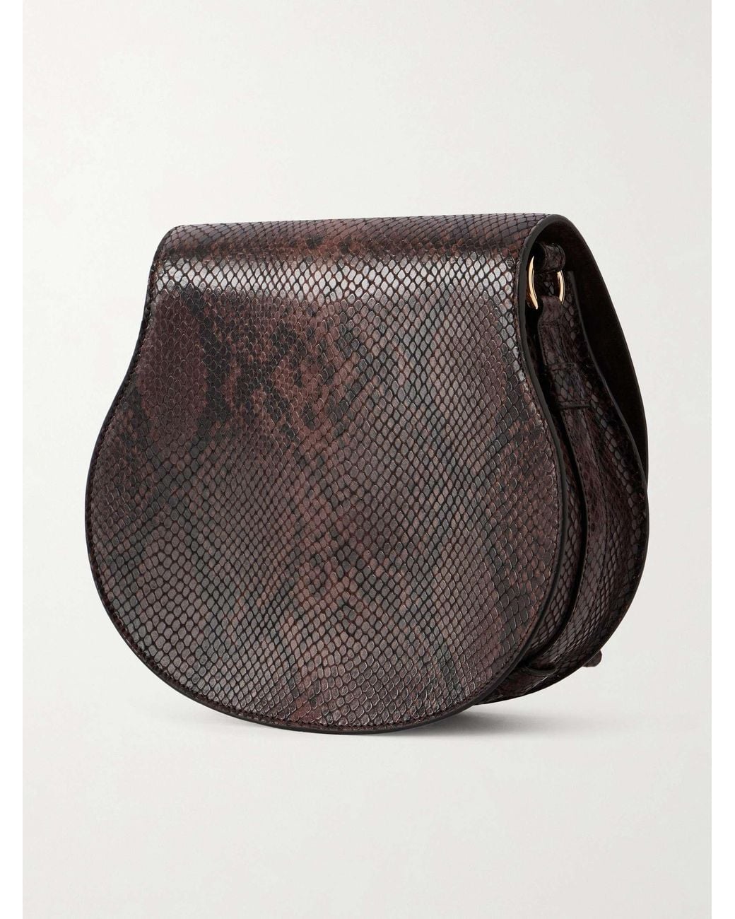 Chloé Brown Animal Print Shoulder Bag