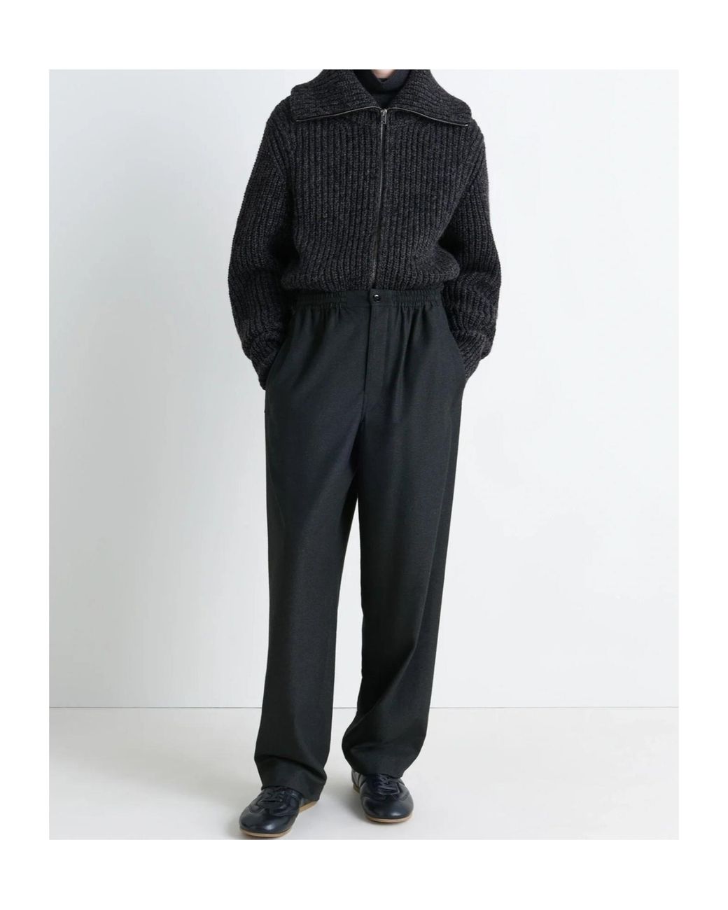 Lemaire Black Soft Pyjama Pants for men