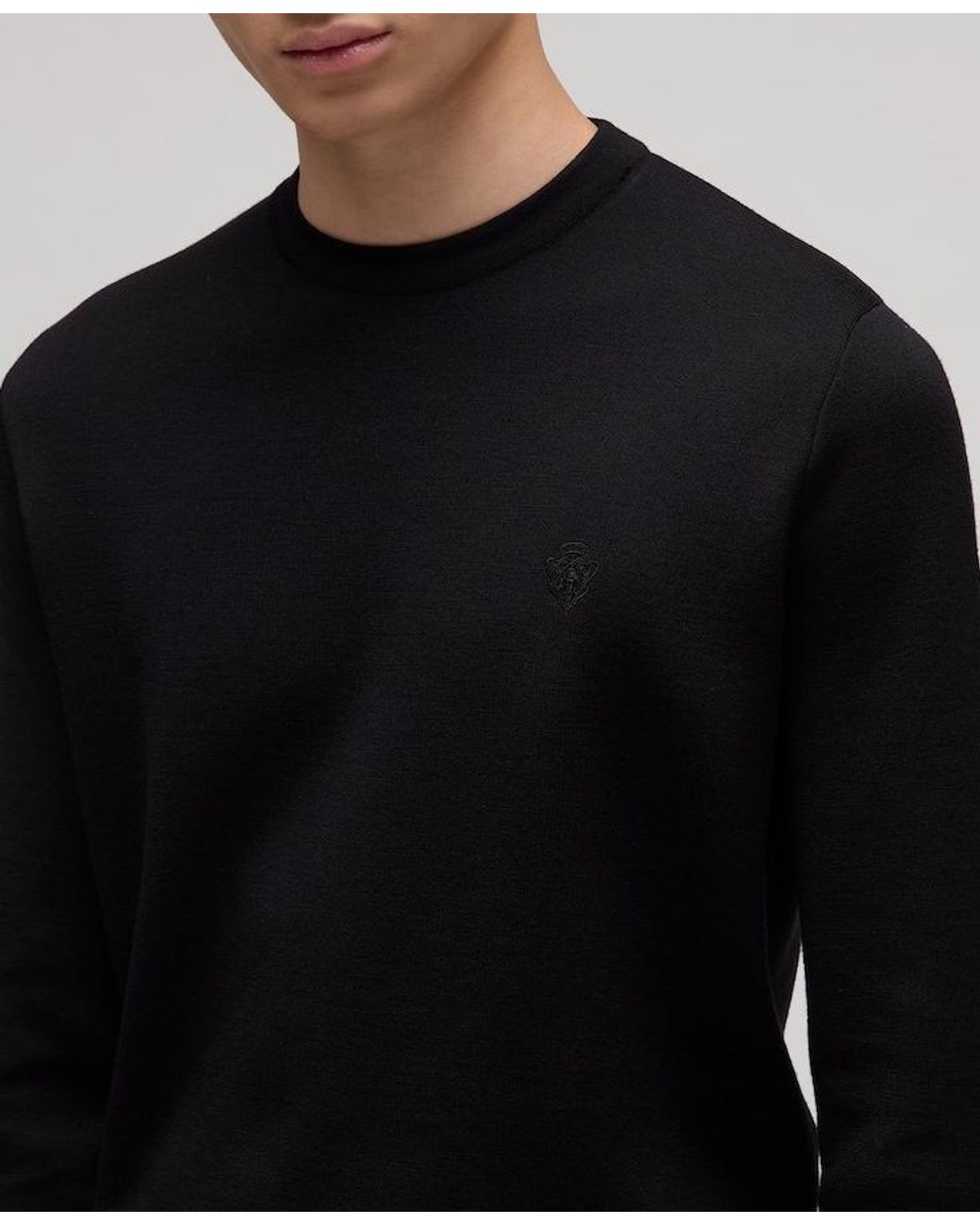 Gucci Black Wool Sweater With Embroidery for men