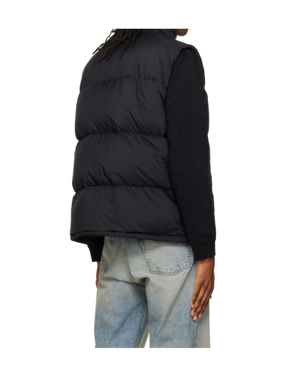 Canada Goose Black Logo Patch High-Neck Padded Vest for men