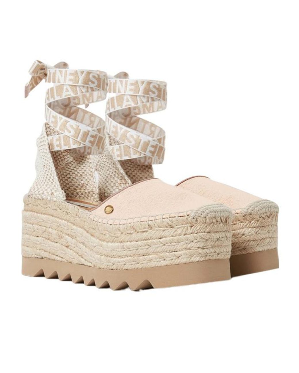 Stella McCartney Natural Gaia Platform Espadrilles