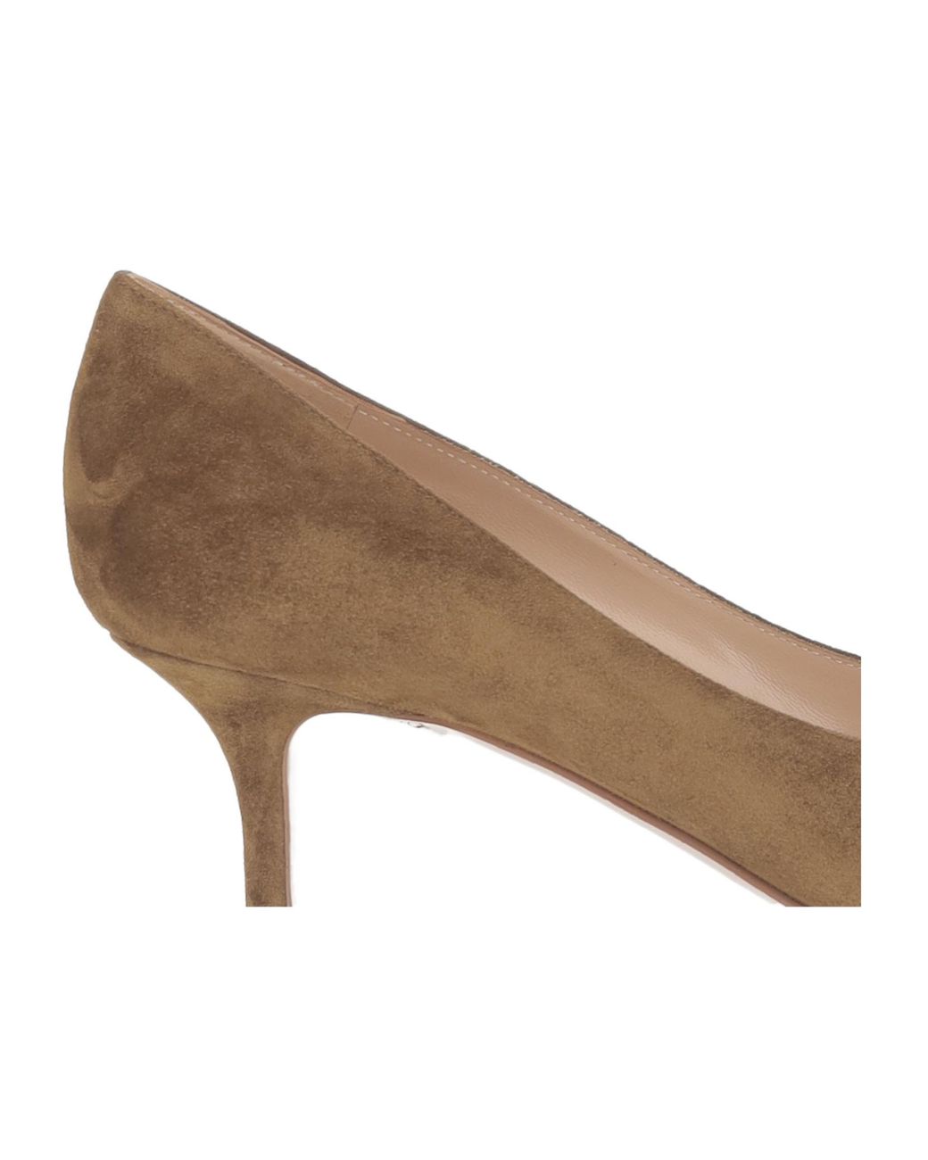 Gianvito Rossi Brown Slip-On Pumps
