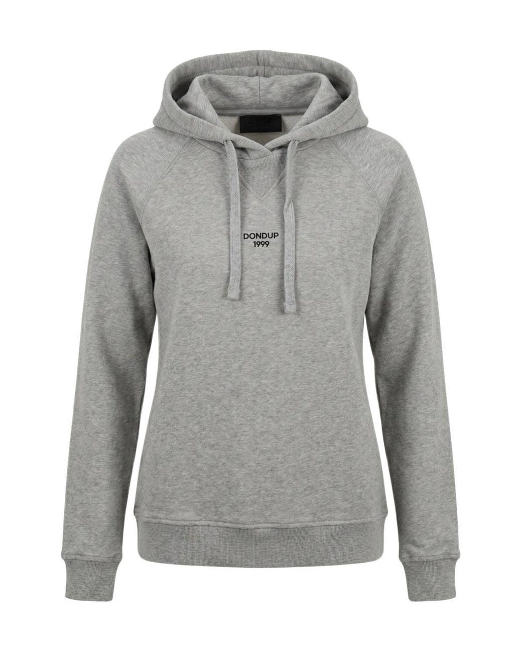 Dondup Gray Logo-Print Hoodie