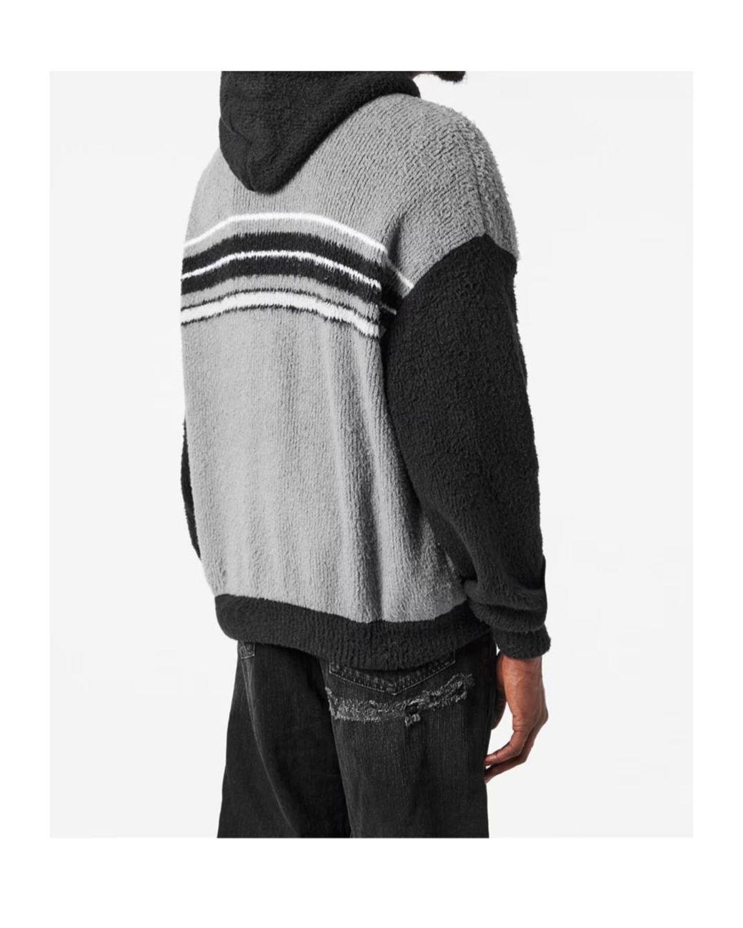Balenciaga Gray Zip Hoodie for men