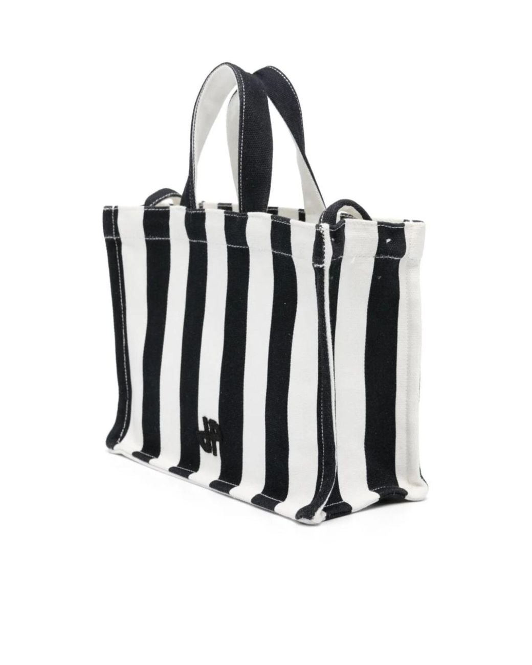 Patou Black Striped Everyday Tote Bag