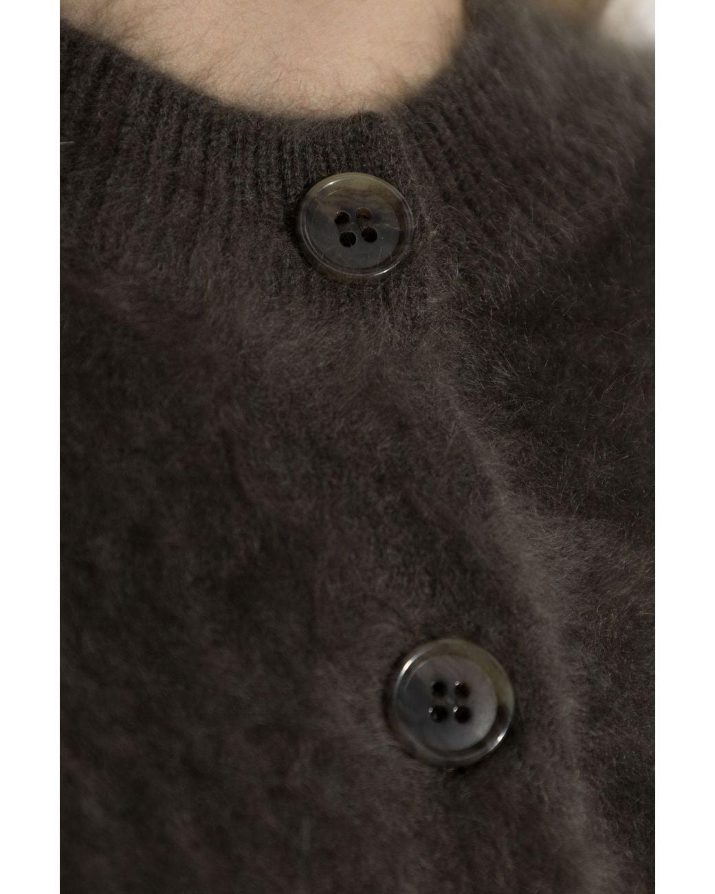 Lisa Yang Black Azalea Brushed Knit Cardigan