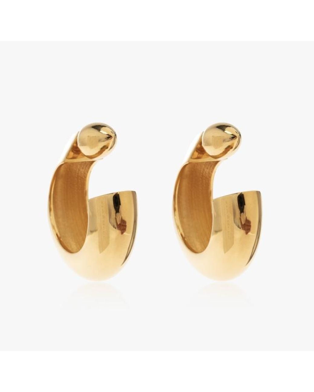 Alaïa Metallic Alaïa Edge Hoops Earrings