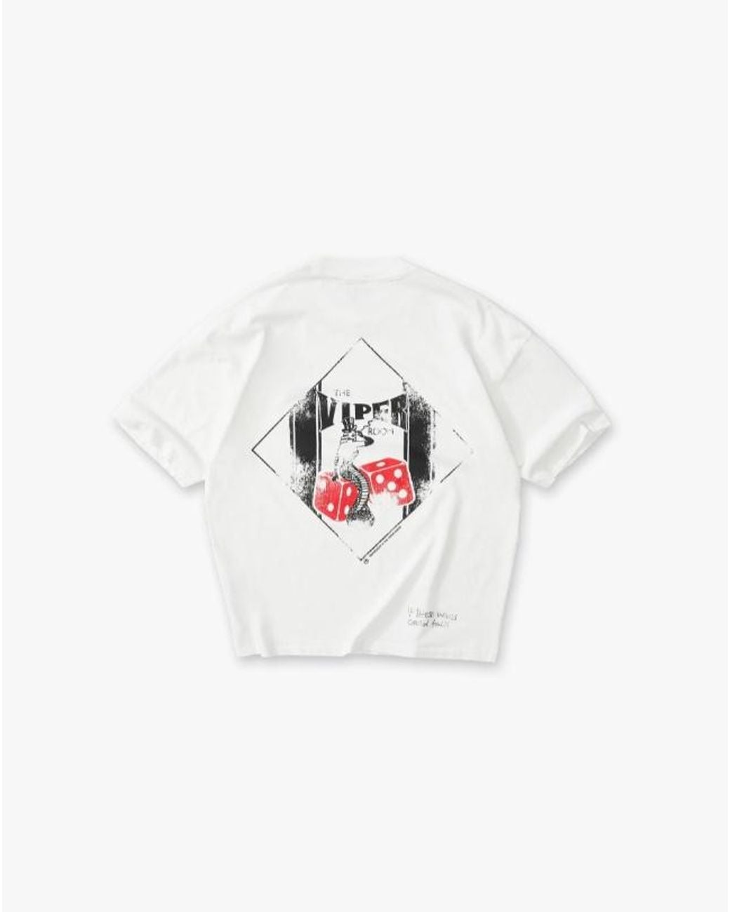 Represent White Viper Room Dice Oversized T-Shirt for men
