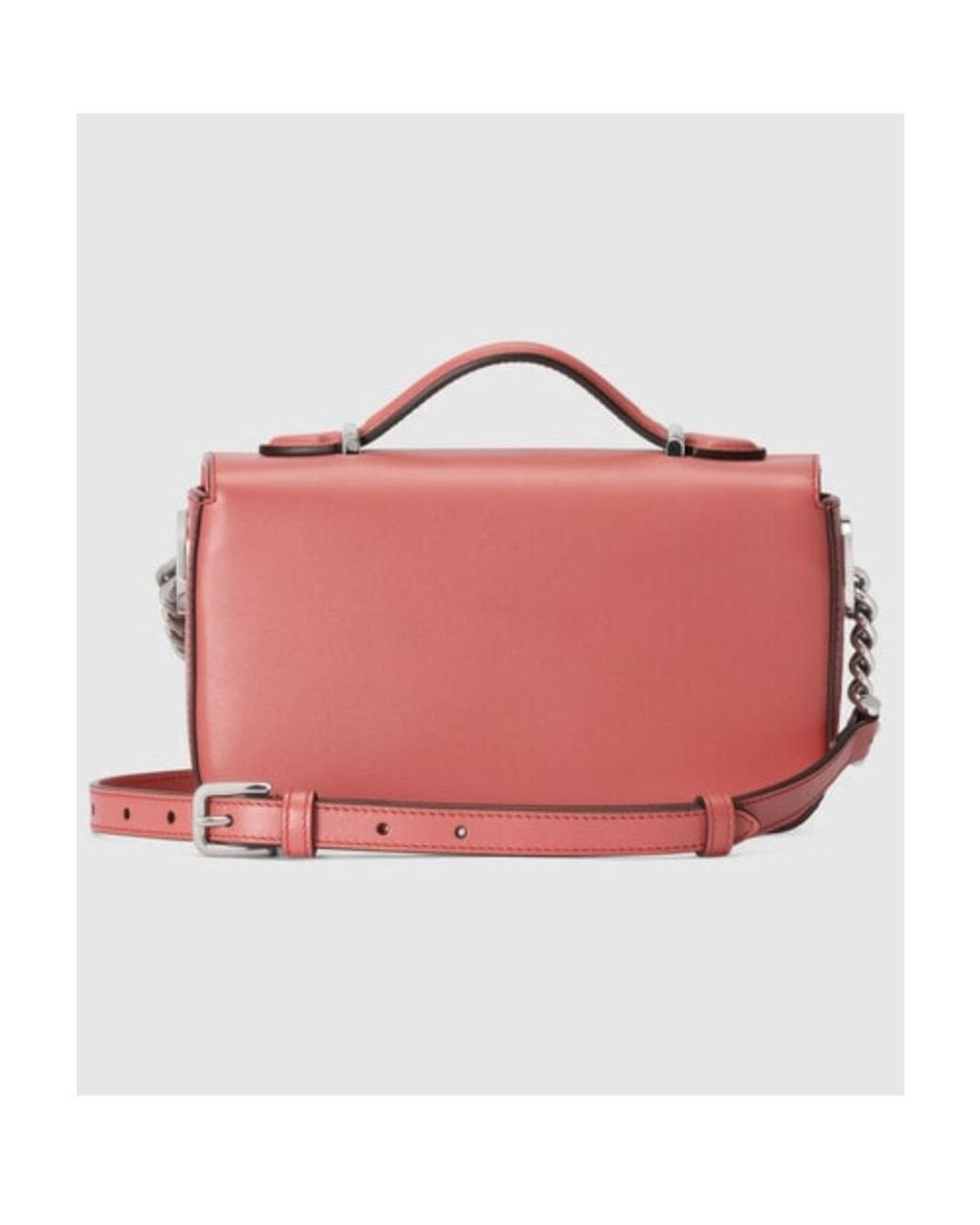 Gucci Pink Double G Logo Mini Shoulder Bag