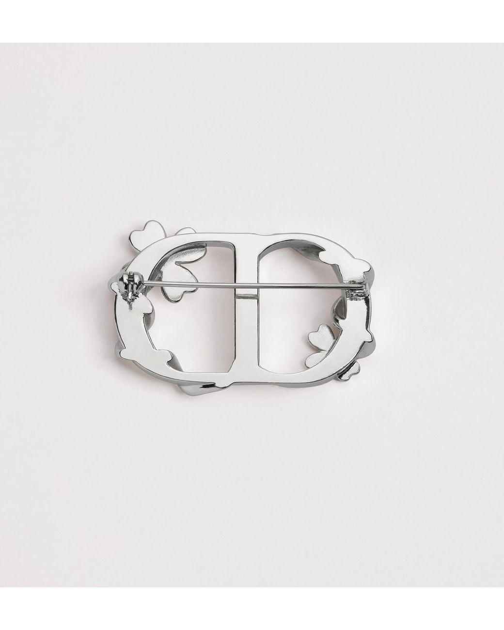 Dior White Trèfle Brooch for men