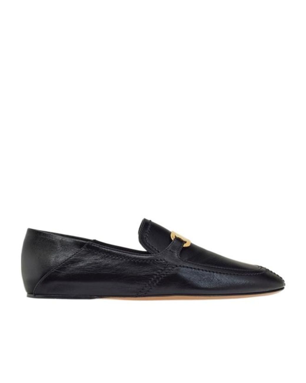 Ferragamo Blue Elaine Leather Loafers