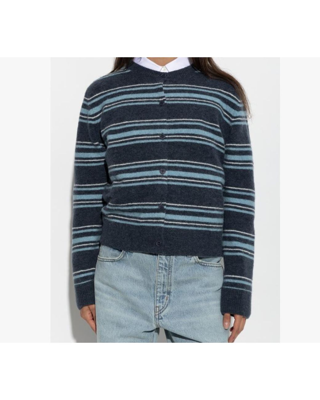 Samsøe & Samsøe Blue Samsøe Samsøe Nor Striped Cardigan