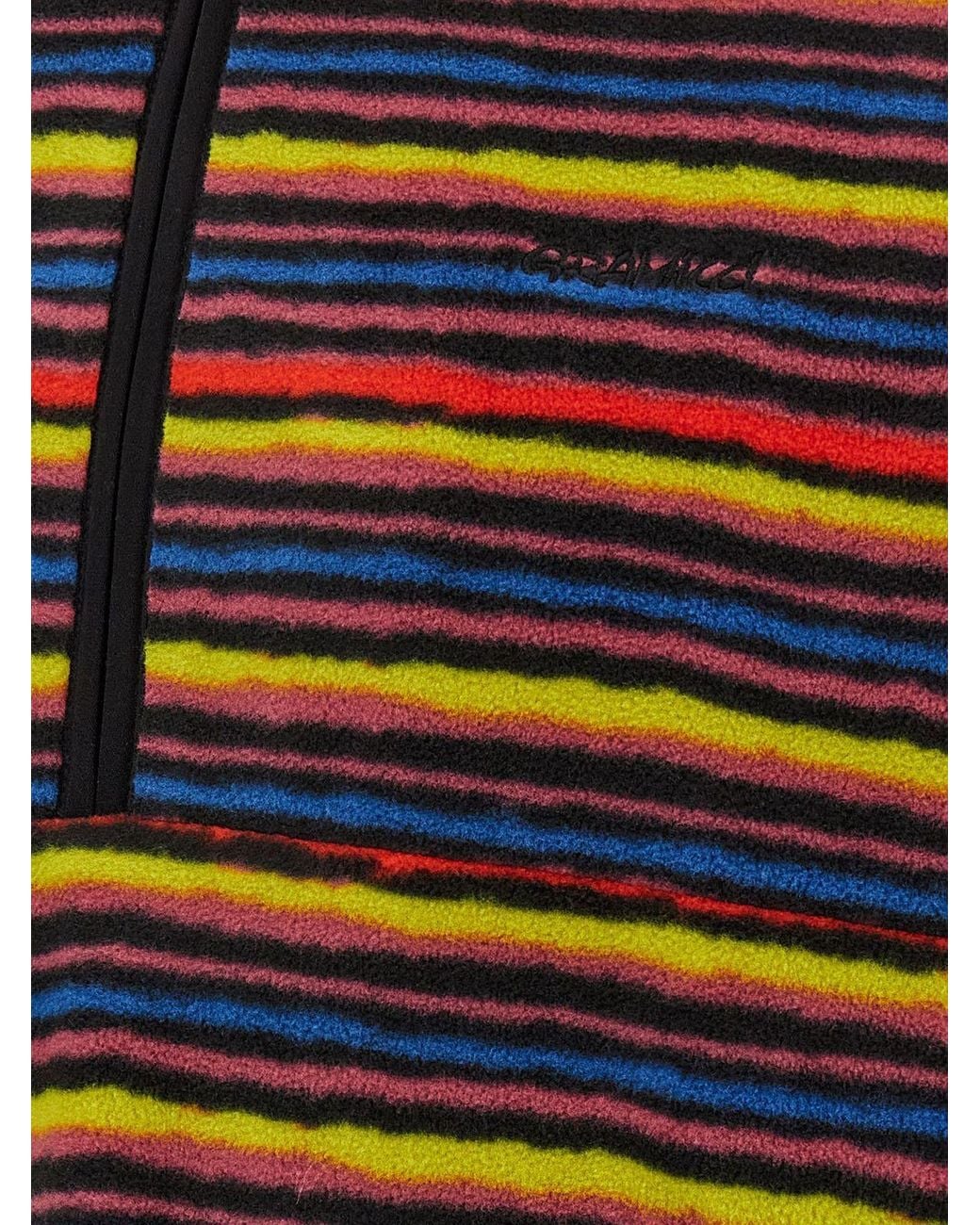 Gramicci Red Striped Half-Zip Fleece Sweater for men