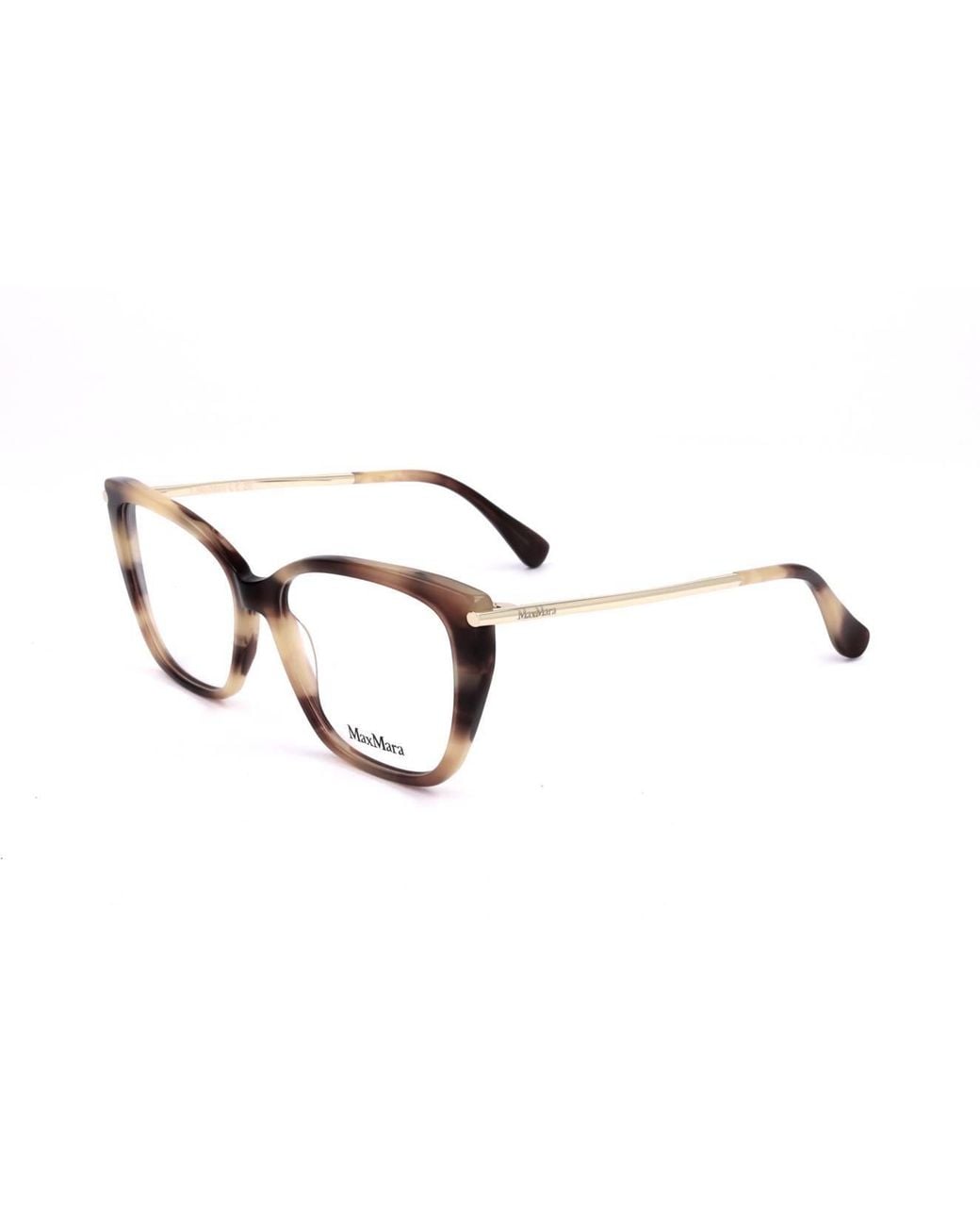 Max Mara White Cat-Eye Frame Glasses