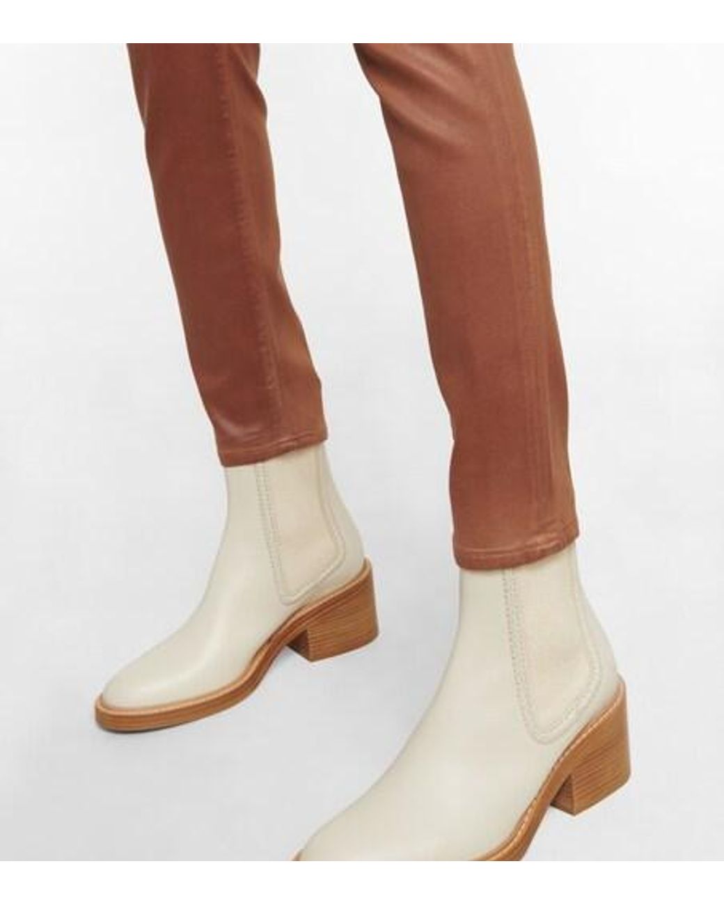 AG Jeans Brown Skinny Ankle High-Rise Jeans