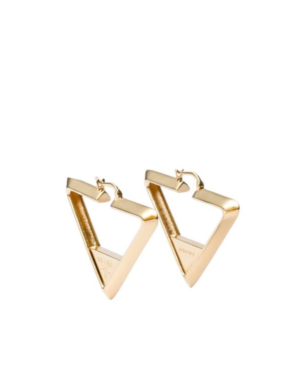 Prada White Metal Earrings