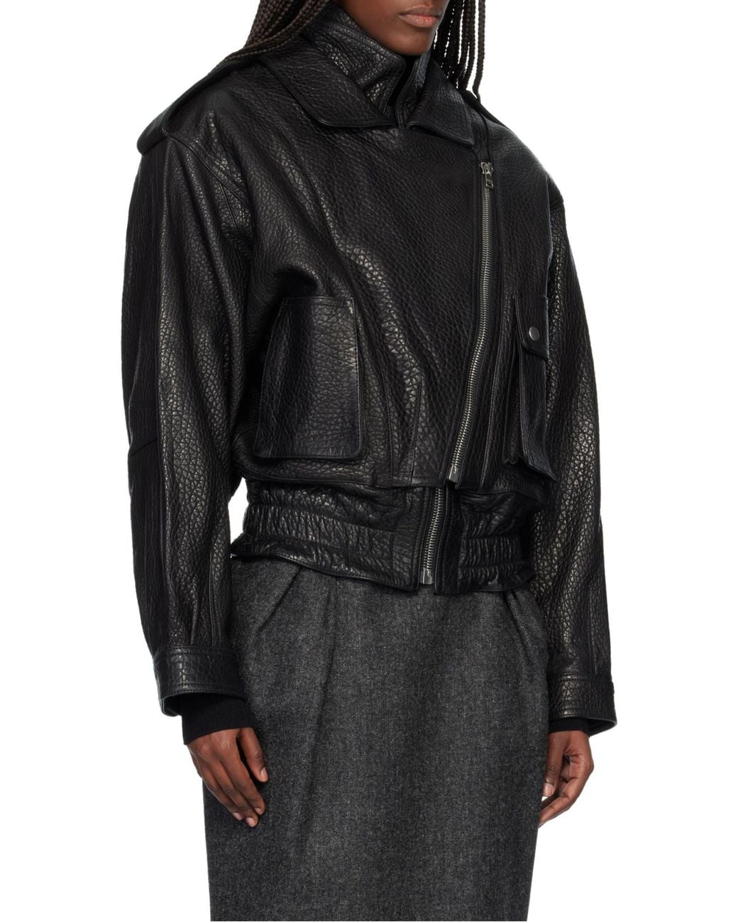 Isabel Marant Black Aneli Cropped Jacket