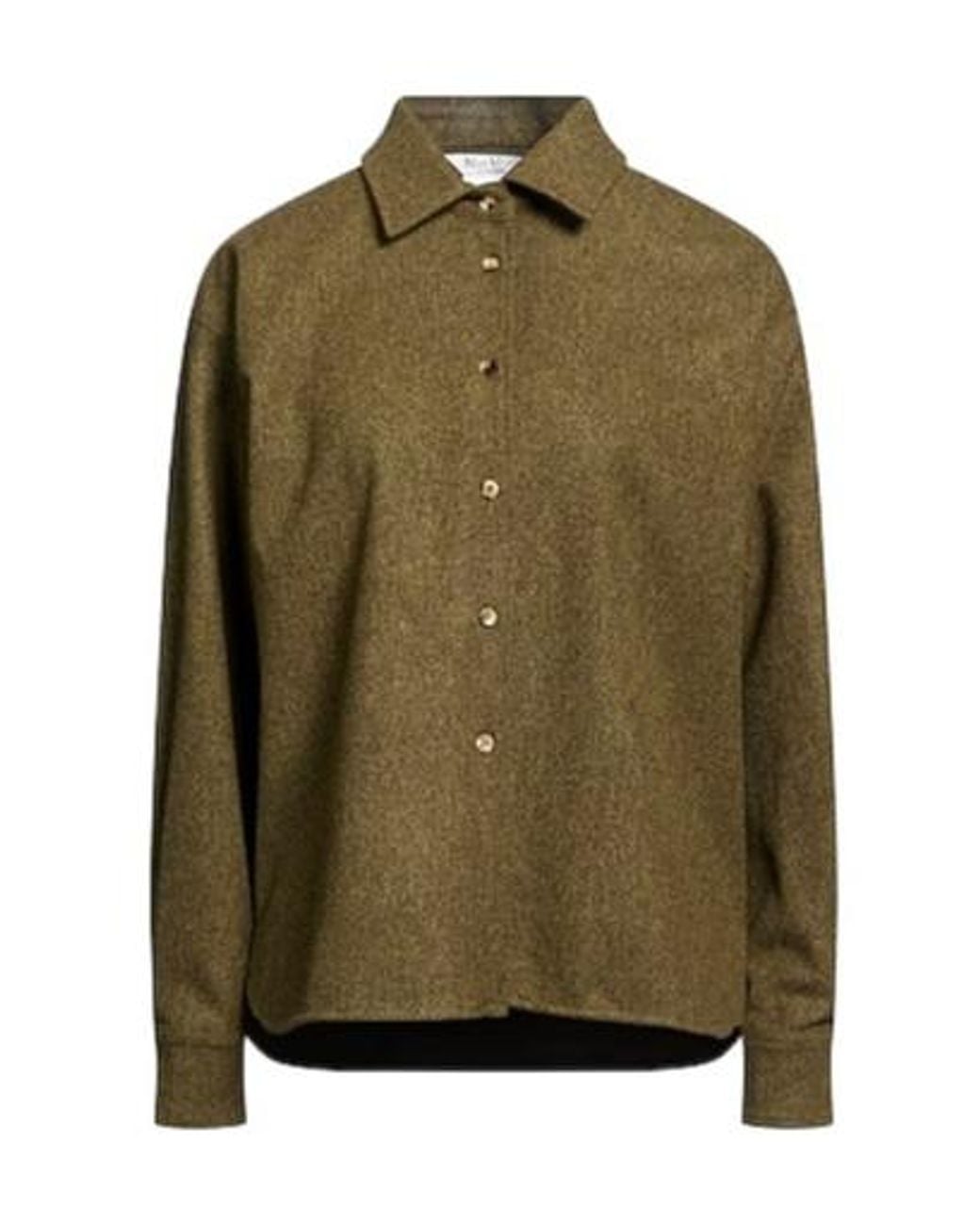 Max Mara Green Plain Colour Shirts