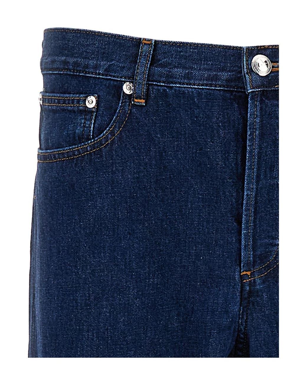 A.P.C. Blue Petit Mid-Waisted Slim-Fit Jeans for men
