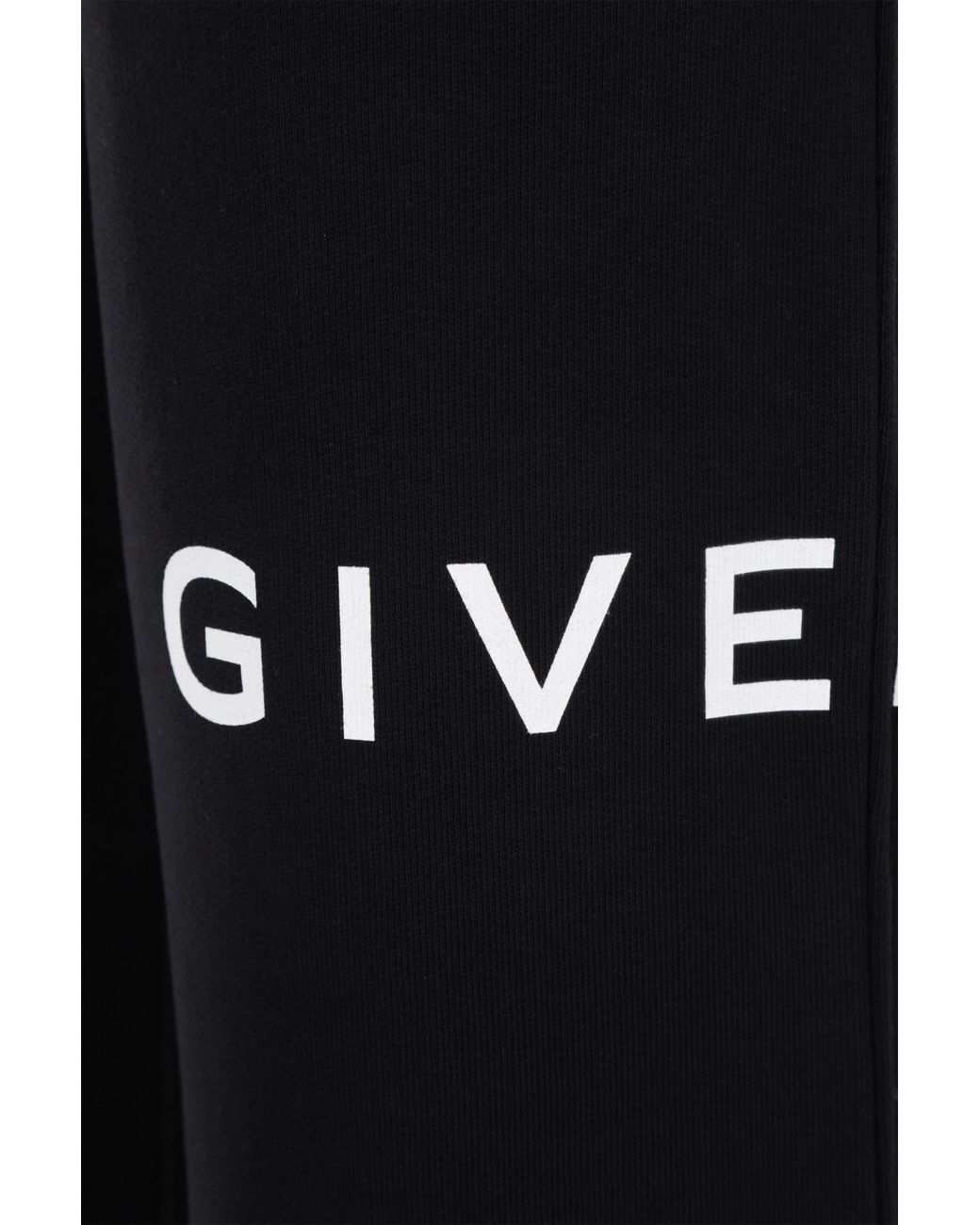 Givenchy Black Logo Printed Rear-Welt Pocketed Track Pants for men