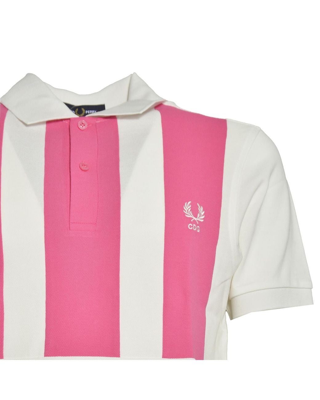 Comme des Garçons Red Comme Des Garçons Shirt Oversized Striped Polo Shirt for men