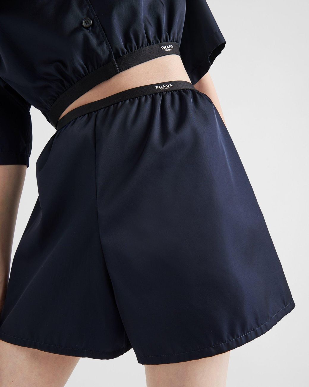 Prada Blue Re-Nylon Shorts