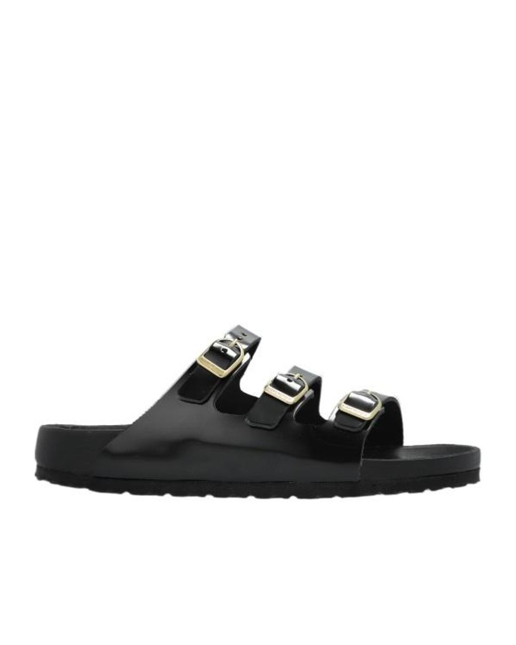 Birkenstock Black Three-Strap Buckle Sandals