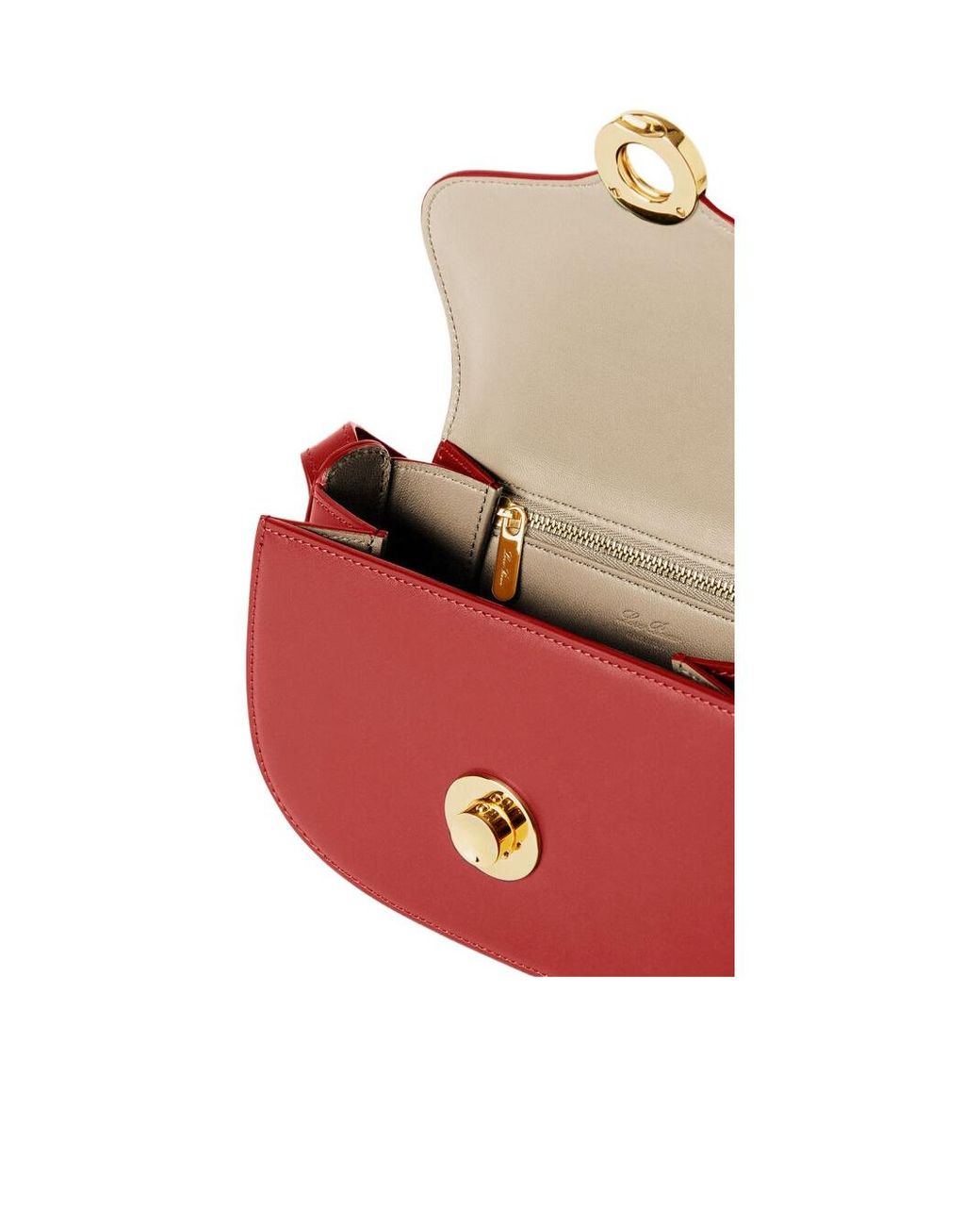 Loro Piana Red Ghiera Logo Shoulder Bag
