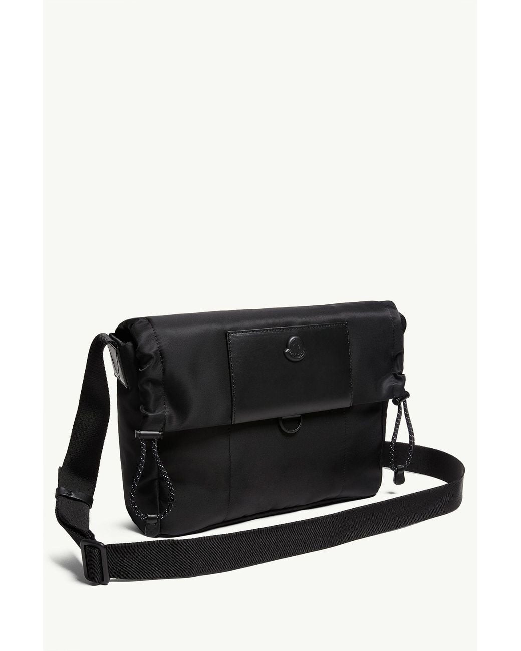 Moncler Black Kenton Drill Messenger Bag for men