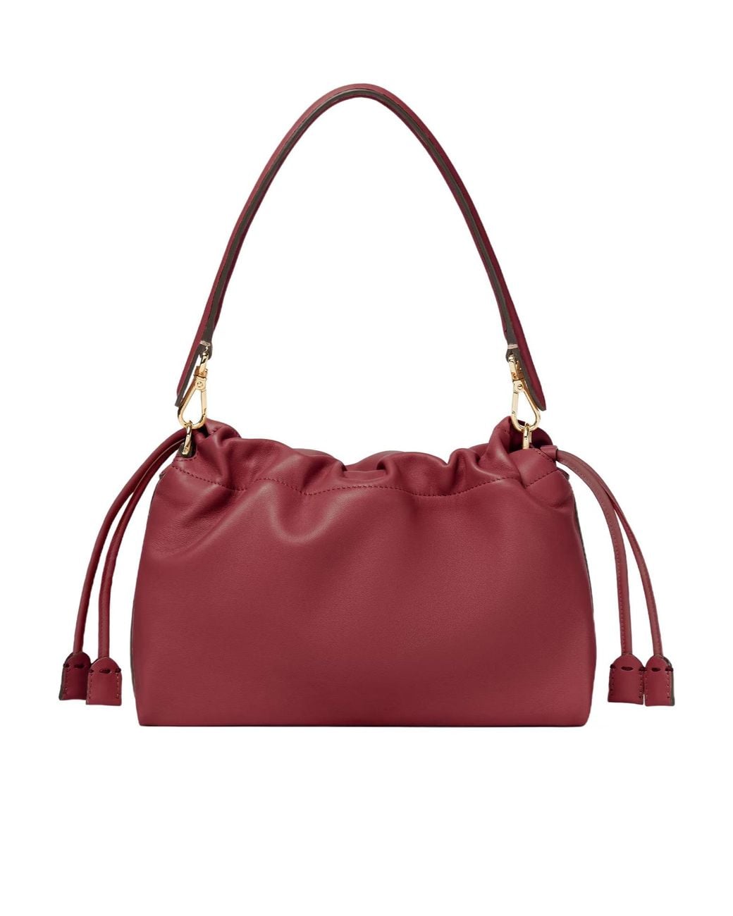 Fendi Red Mamma Baguette Medium Shoulder Bag