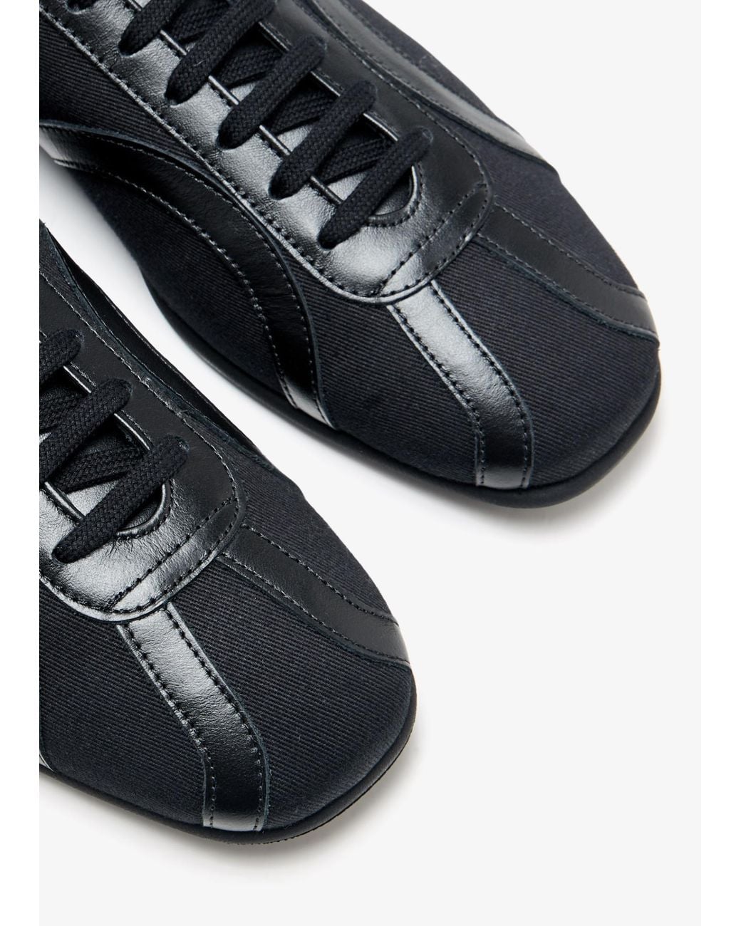 Totême Black Totême Lace-Up Sneakers