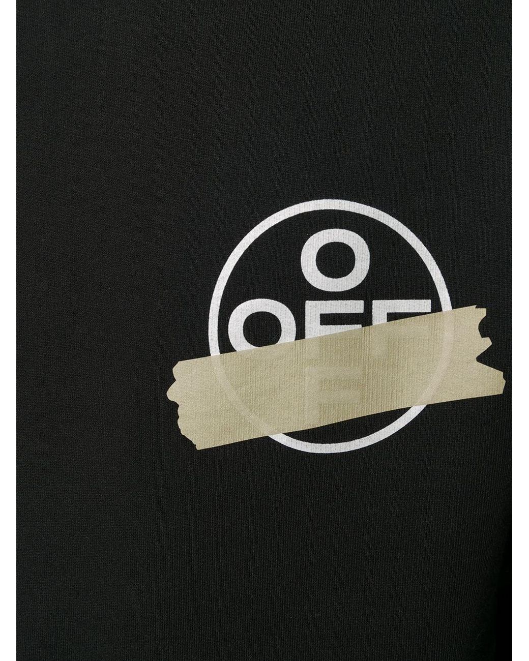 Off-White c/o Virgil Abloh Black Tape Arrows Crew Neck Sweatshirt for men