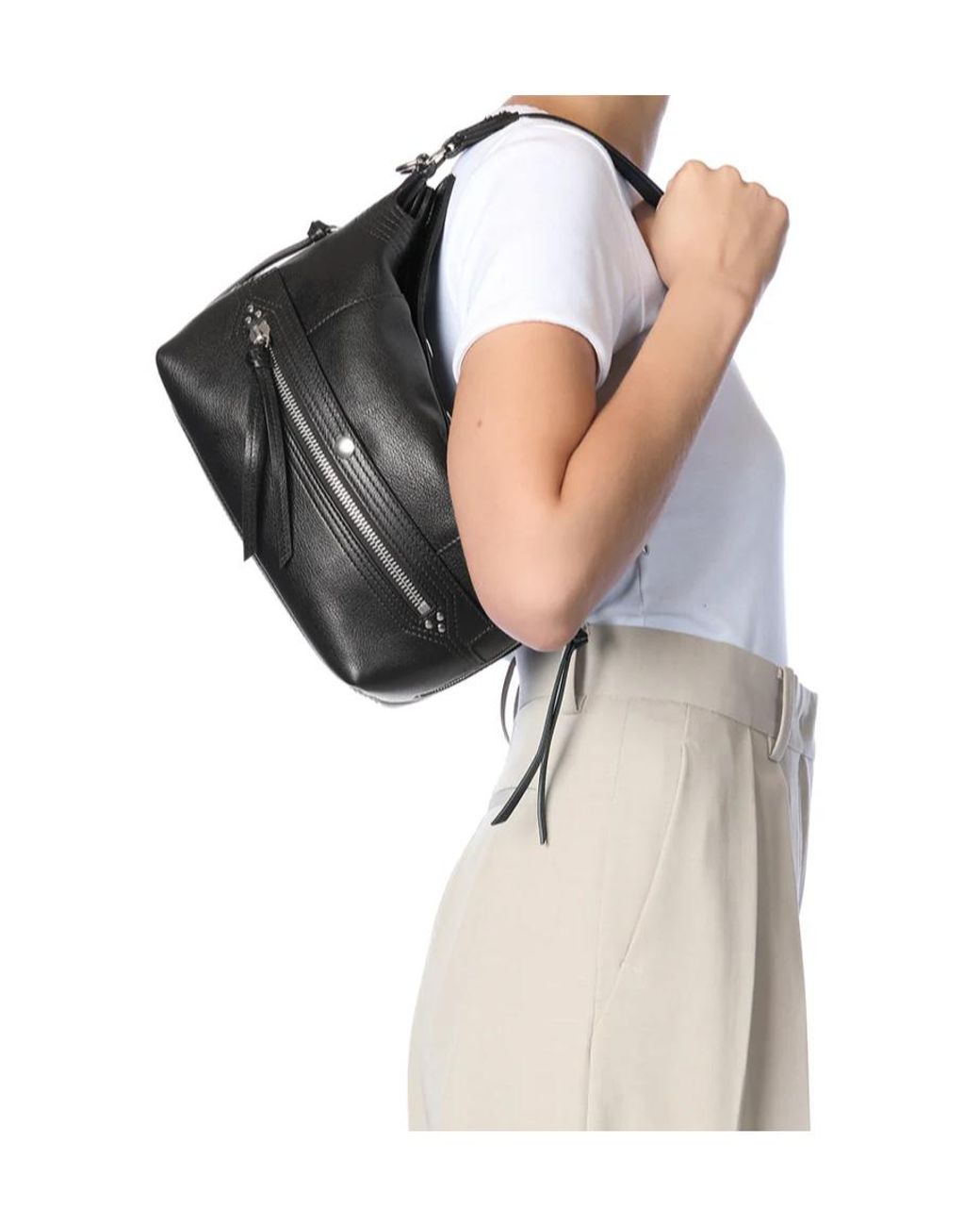 Jérôme Dreyfuss Black Top Handle Shoulder Bag