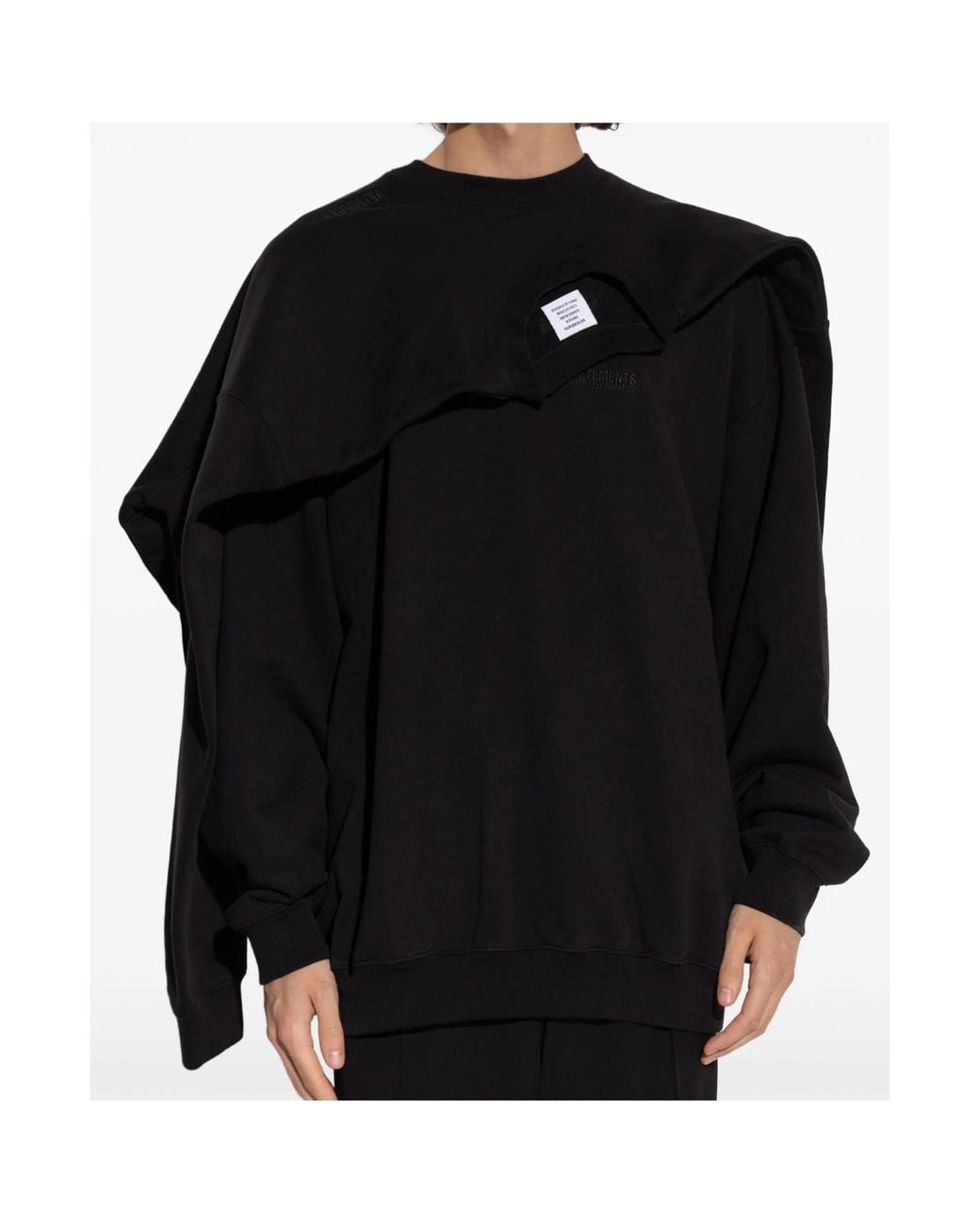 Vetements Blue Decorative Trim Sweatshirt for men