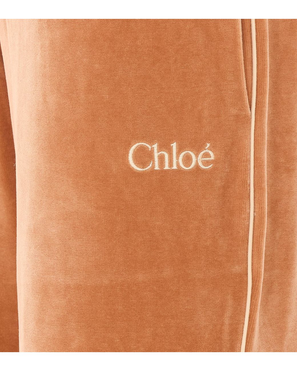 Chloé Brown Chloé Terry Drawstring Pants