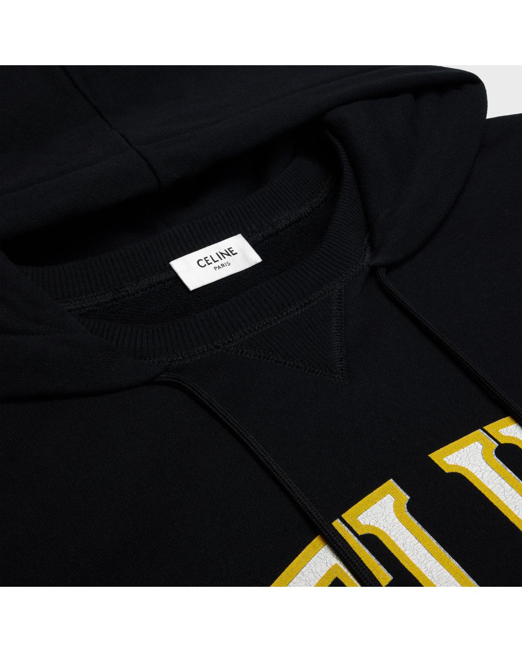 Céline Black Oversized Hoodie