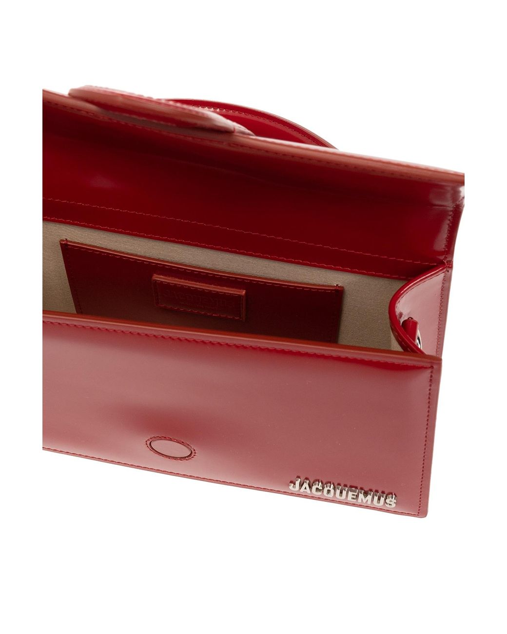 Jacquemus Red Le Grand Bambino Logo Plaque Tote Bag