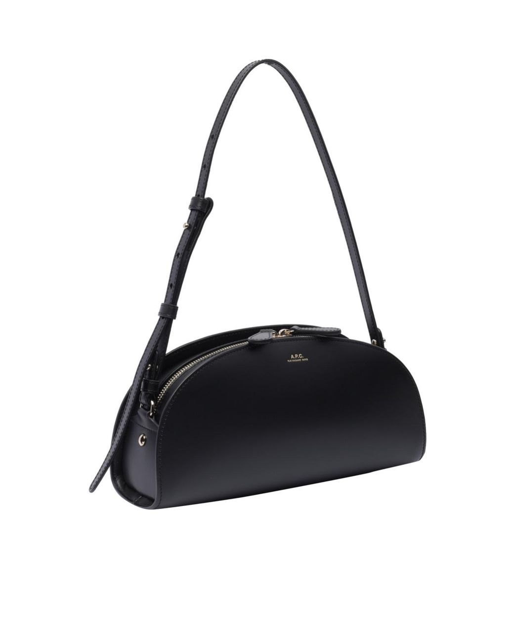 A.P.C. Black Demi-Lune Shoulder Bag