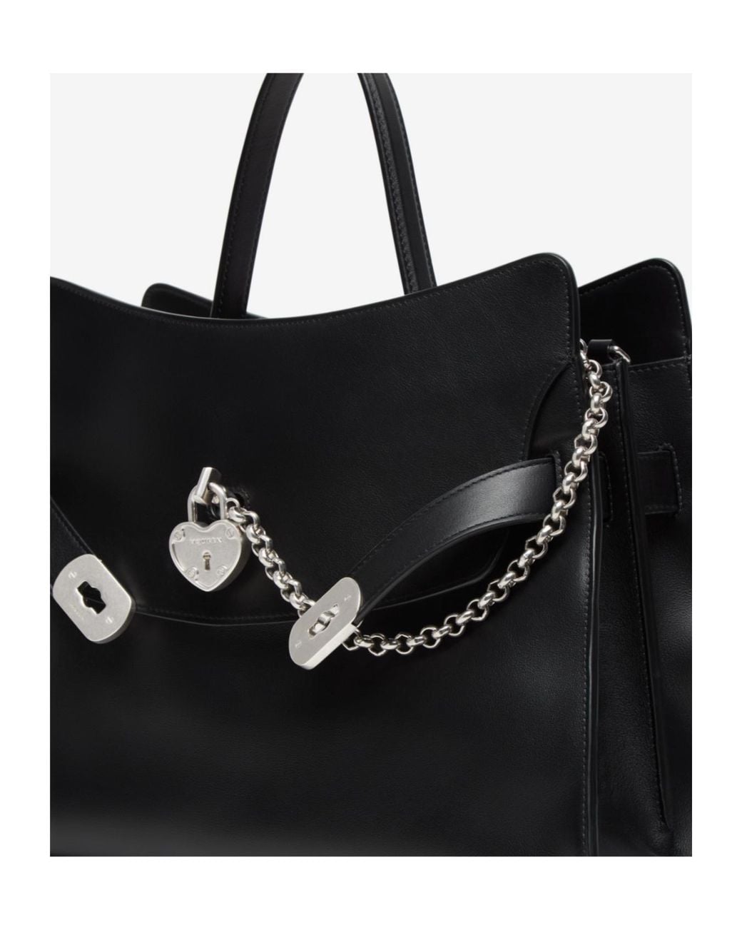 McQueen Black Locke Shoulder Bag