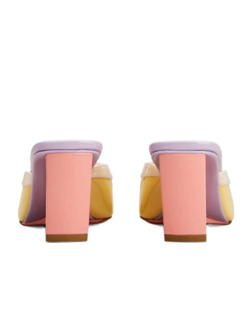 Roger Vivier Pink Belle Vivier Wedge Mules