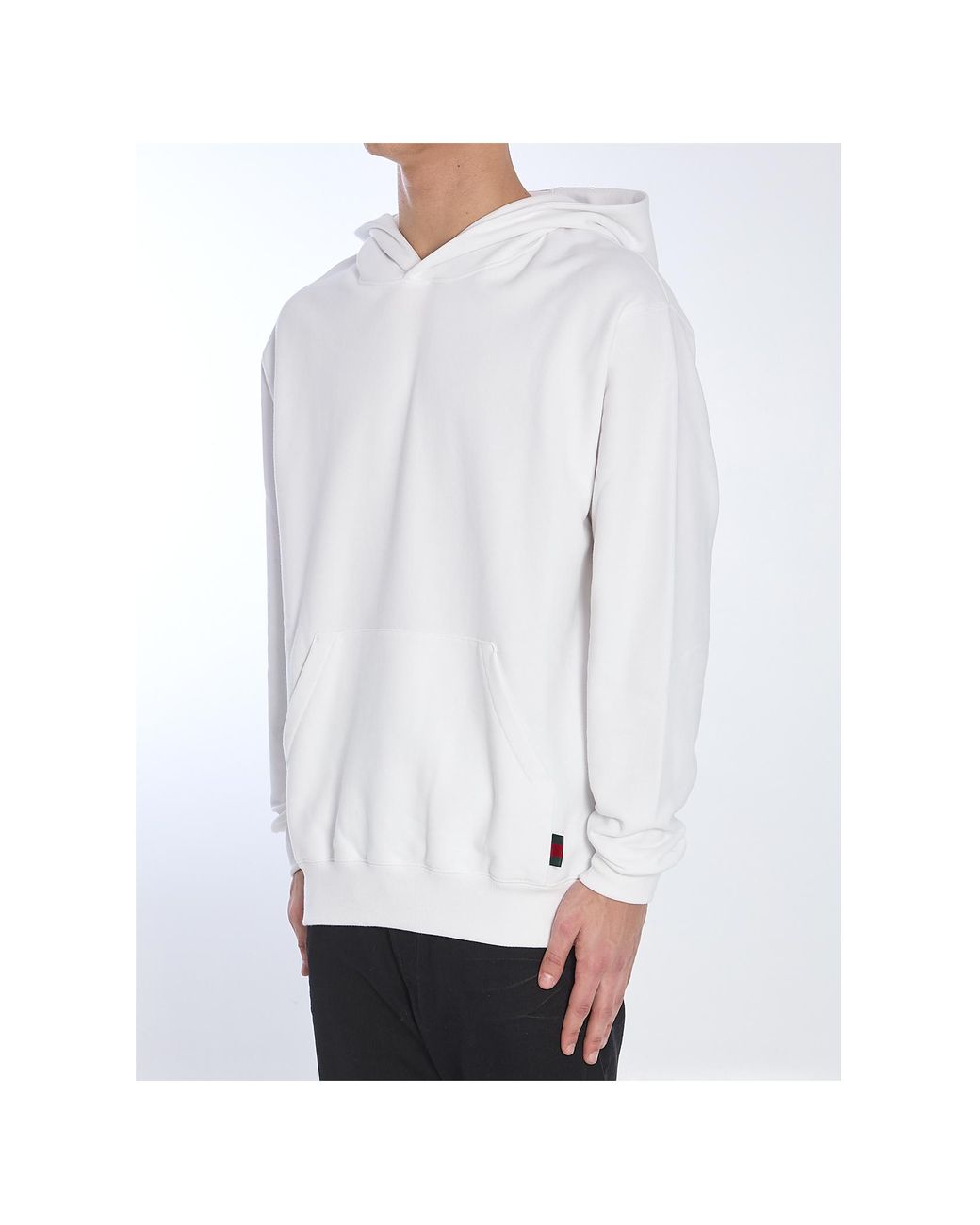 Gucci White Jersey Sweatshirt for men