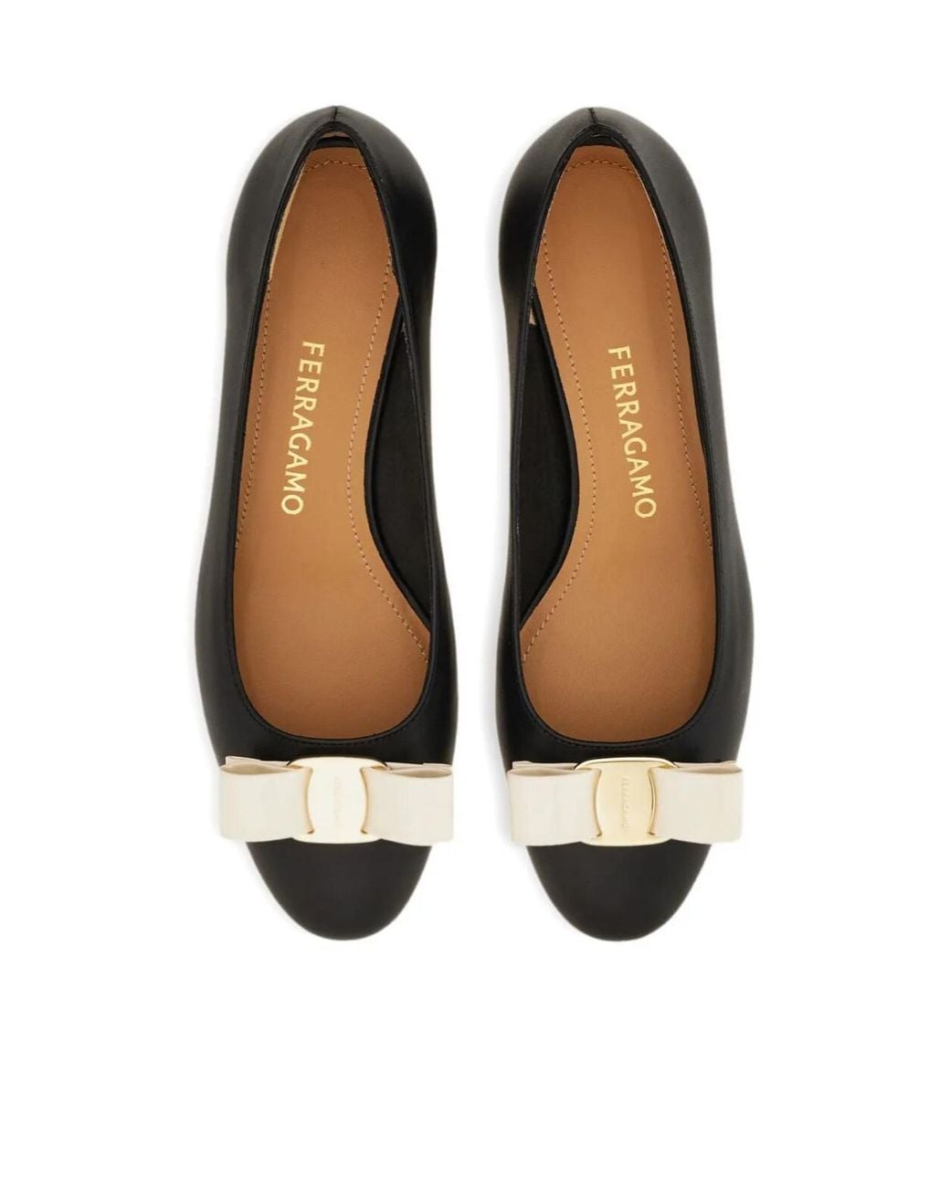 Ferragamo Black Vara Bow Block Heel Pump
