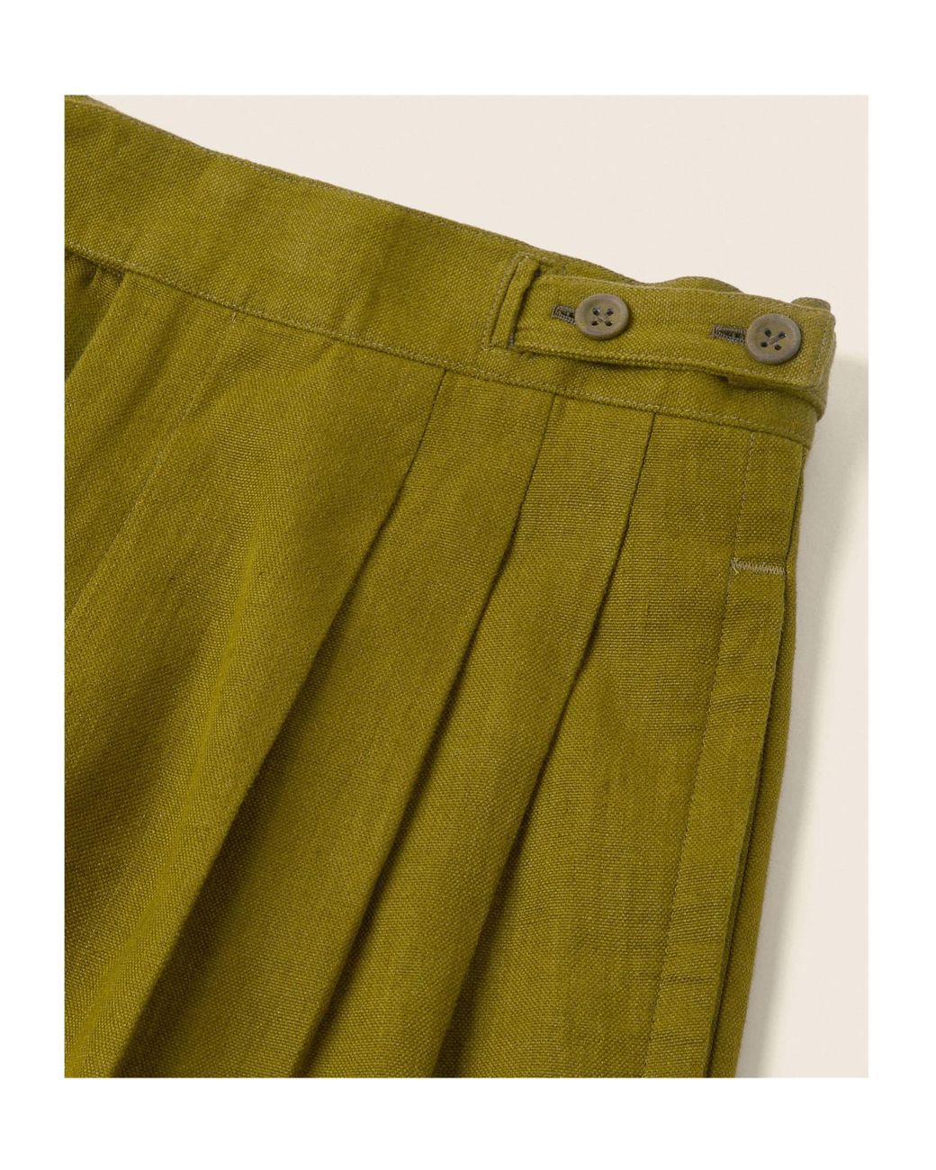 Zegna Green Pleated Shorts for men