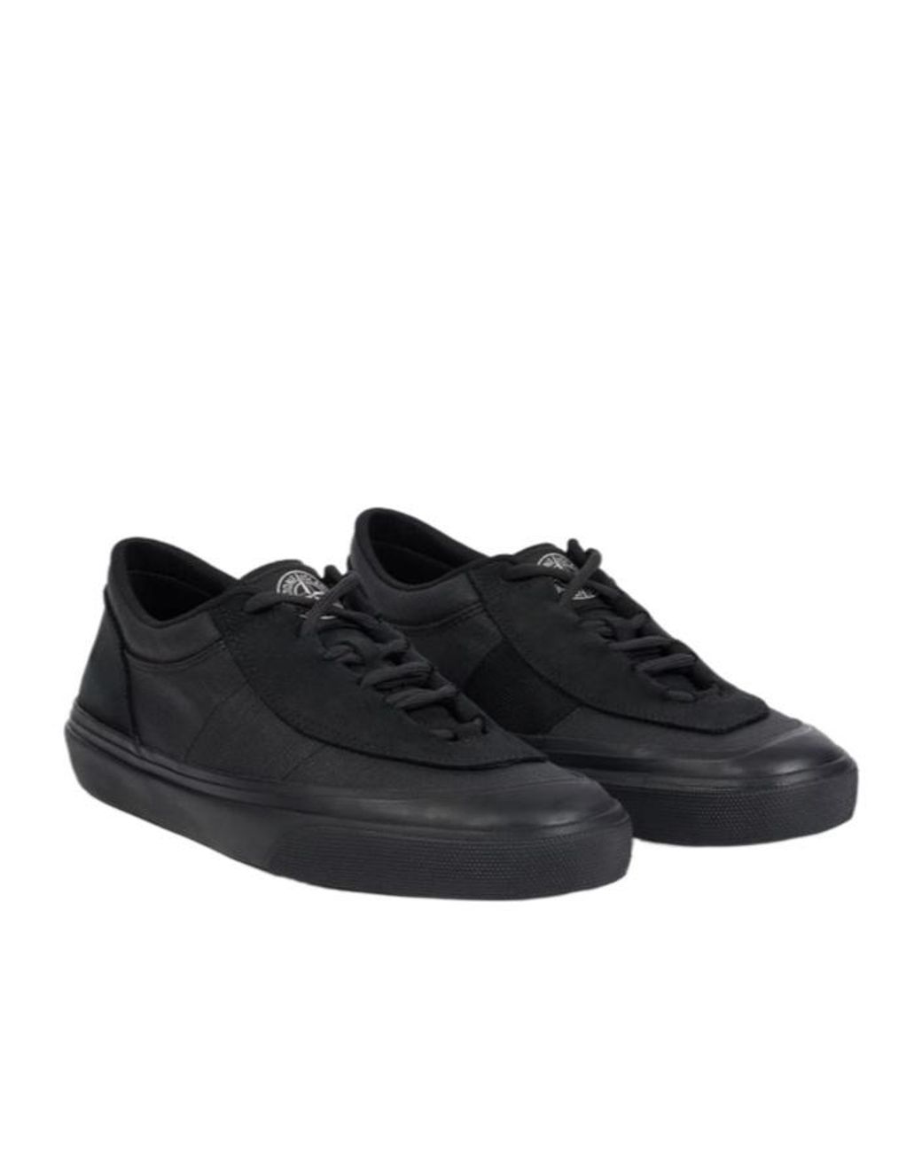Stone Island Black Low-Up Trainers for men